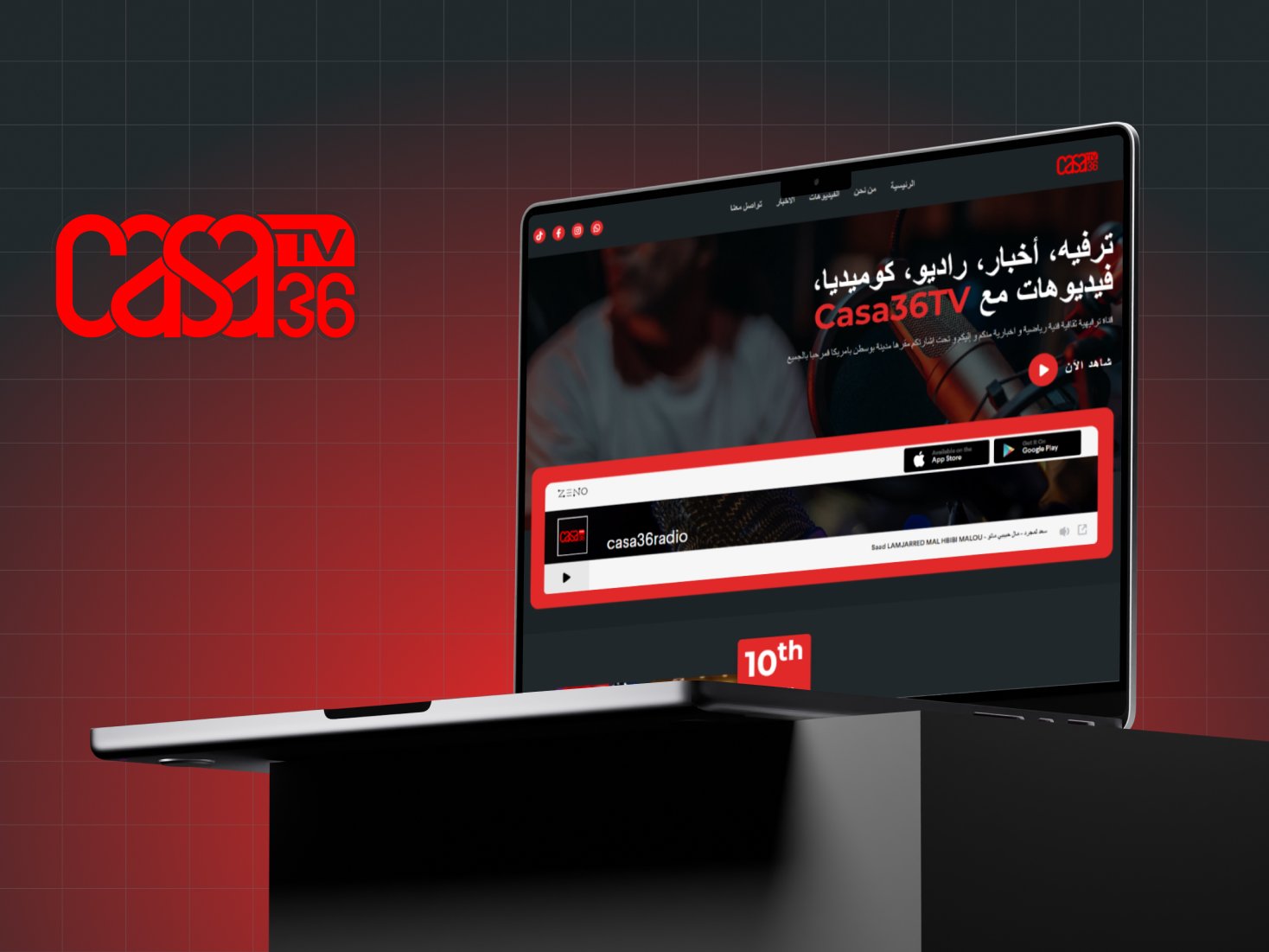 casa36tv website developement